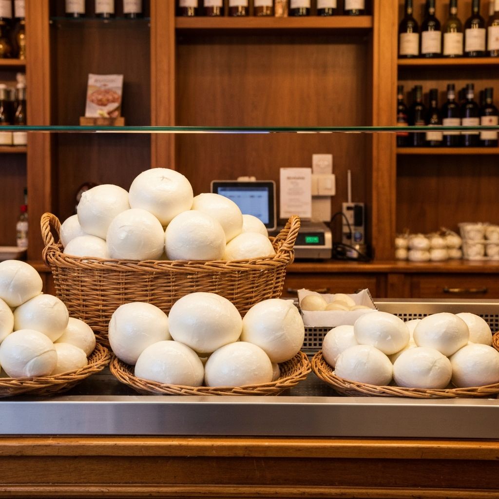 Fresh Mozzarella at Luca Brasi's Italian Deli